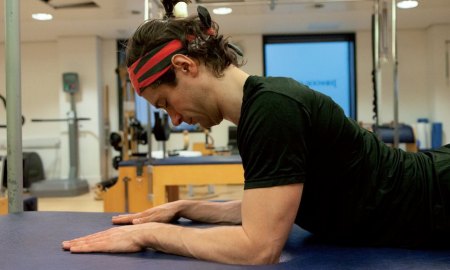 A male dancer in rehab.