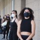 Dancers waiting to enter the 'PIPPIN' auditions. Photo by Elizabeth Ashley.