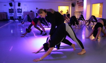 Emily Bufferd teaching at Broadway Dance Center. Photo by Ali Koinoglou.