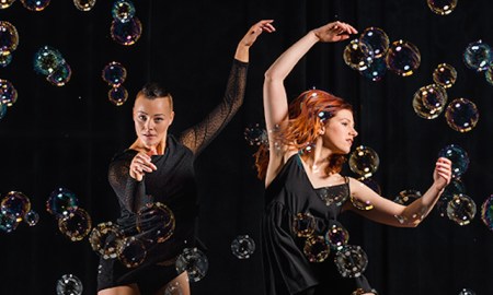 Dancers Lauren Byrne and Emma Martin in 'Know Yourself'. Photo by Stephen A'Court.