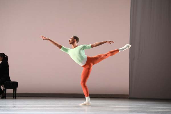 Houston Ballet First Soloist Harper Watters in Justin Peck's 'Reflections'. Photo by Amitava Sarkar, courtesy of Houston Ballet.