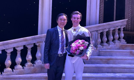 Li Cunxin and Joel Woellner. Photo courtesy of Queensland Ballet.