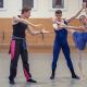 Loughlan Prior working with NZSD students Louise Camelbeke and Zachary Healy. Photo by Amber Griffin.