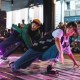 Performance artists taking part in Art in the Heart of Haymarket.