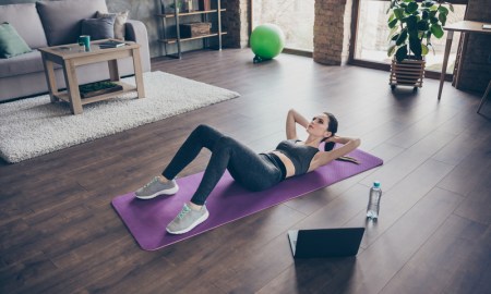 Pilates cross-training at home.