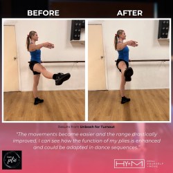 Skill and flexibility improvements from Plié, Groove'n'Shuffle studio.