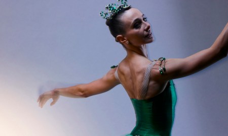 The Australian Ballet Principal Artist Dimity Azoury in George Balanchine's 'Jewels'. Photo by Simon Eeles.