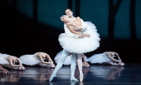 The Australian Ballet's Benedicte Bemet and Joseph Caley in 'Swan Lake'. Photo by Daniel Boud.