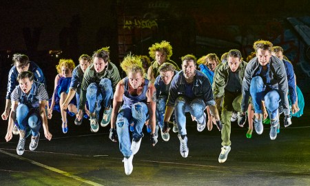 The Jets in 'West Side Story' on Sydney Harbour. Photo by Keith Saunders.