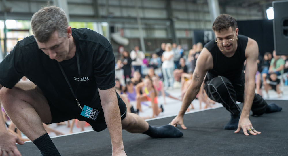 Tim Barnes and Scott Pokorny teach at VDF. Photo by Deb Cantoni.